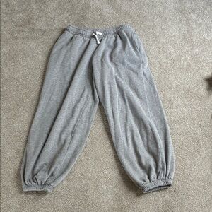 Urban Outfitters Light Gray Baggy Cuff Sweatpants